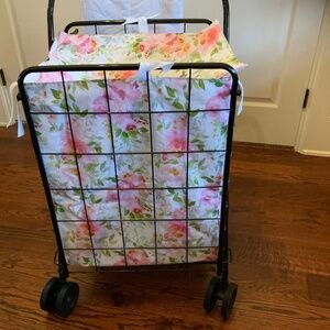 Handmade oil cloth cart liner for 18”X15”X23” basket (LINER ONLY)